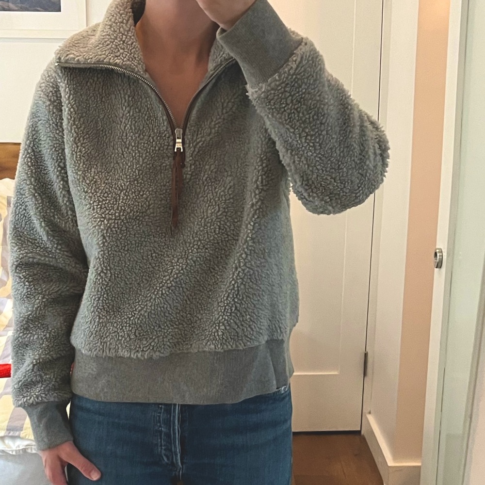 Polo Ralph Lauren Grey Teddy Sherpa Fleece